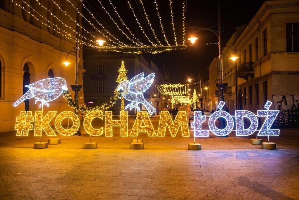 Apartament I Love Piotrkowska Z Wielkim Lustrem, Balkonem I Klimatyzacja Łódź Esterno foto