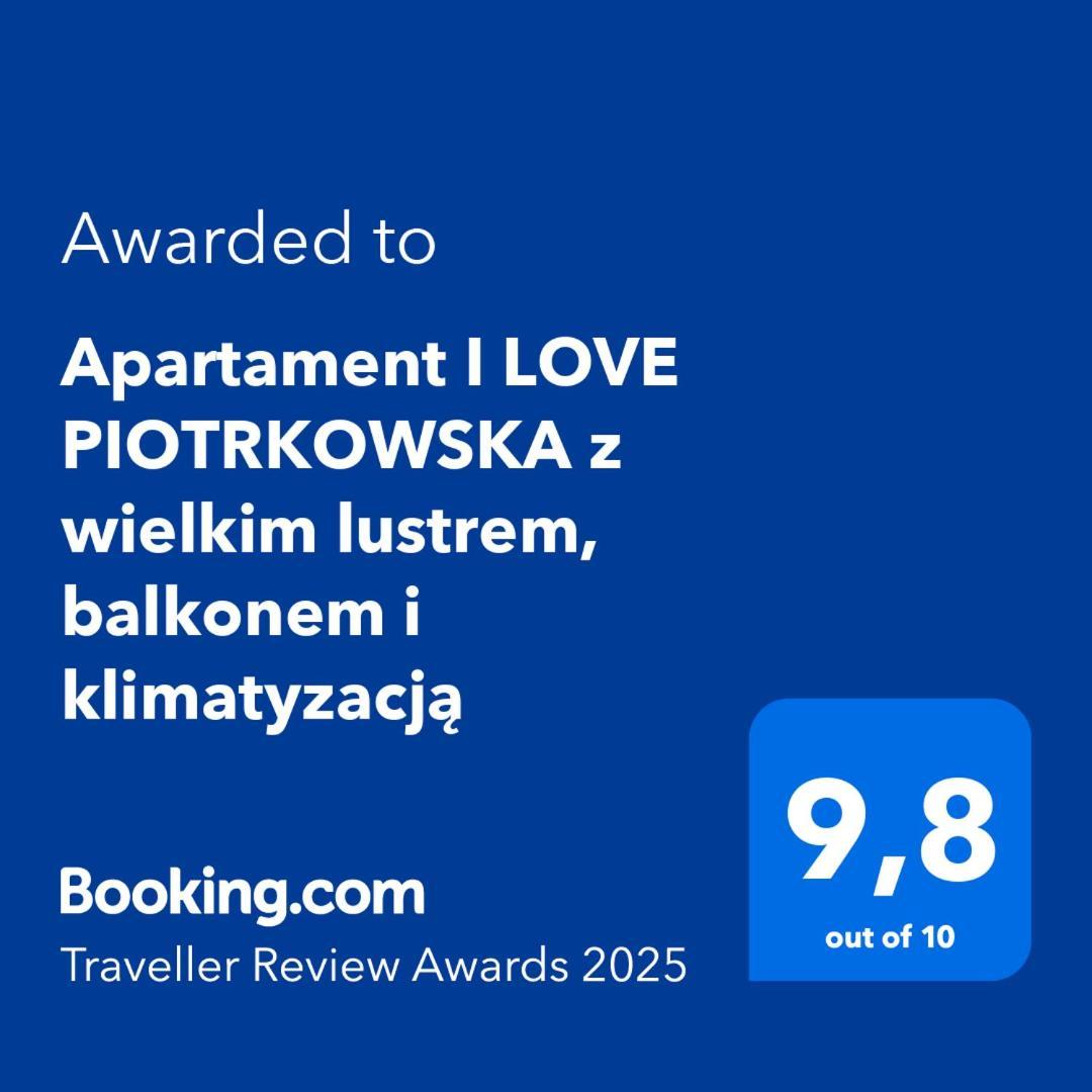 Apartament I Love Piotrkowska Z Wielkim Lustrem, Balkonem I Klimatyzacja Łódź Esterno foto